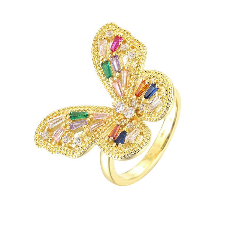 Butterfly Design Adjustable Ring - Unique Sweet & Cool European American Style