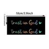 2pcs Rearview Mirror Decal Affirmation Car Stickers Trust In God Adhesive Mirror Decal Styling Decals Car Interior Decorations
