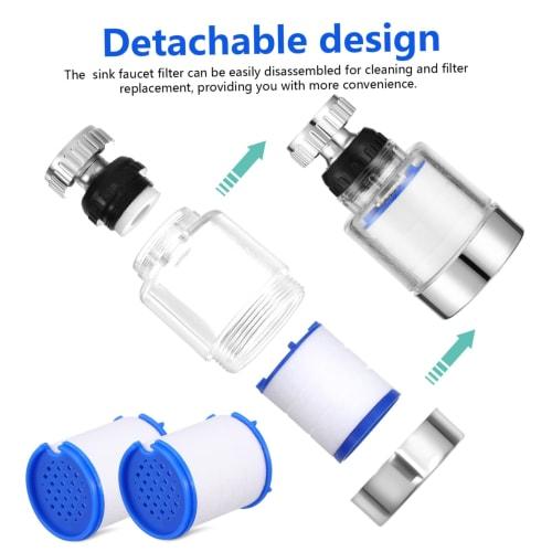 VINTORKY 1 Set Bathroom Sink Filter, Faucet Water Purifier for Kitchen and Bathroom
