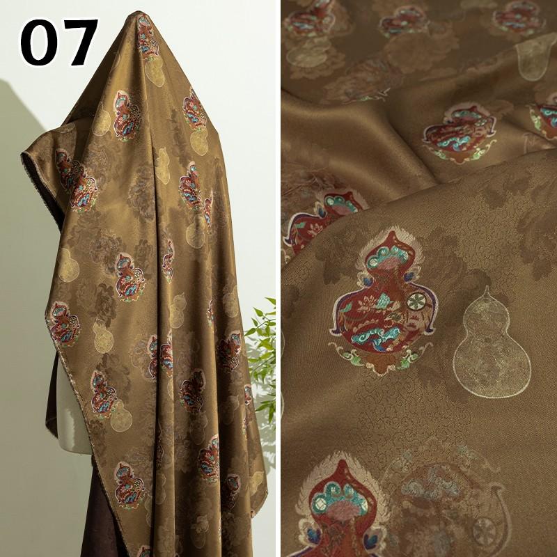 50x143cm Kinesiskt Jacquard Rayontyg Fallande Material För Qipao Cheongsam Hanfu Klänning Jacquardtyg Fickor Klädtillbehör