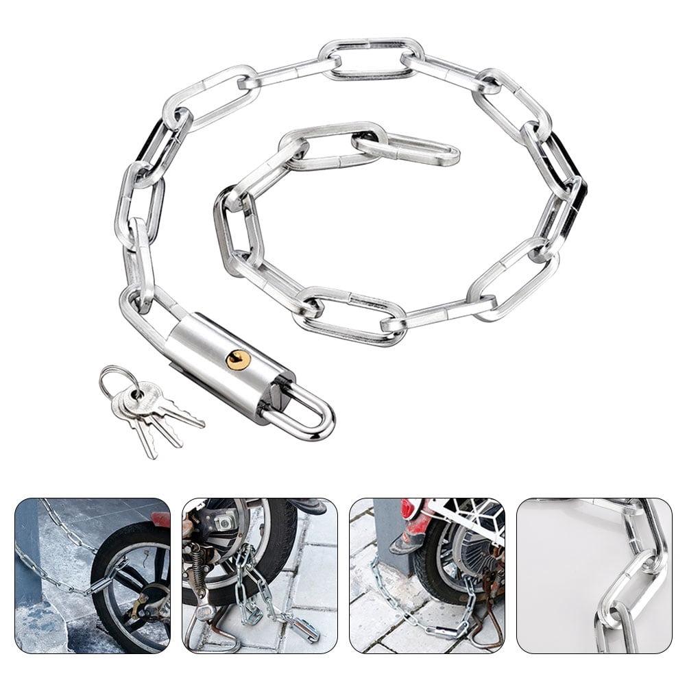 Cut Proof Chain Bike Chain Lock Sturdy Chain Lock Bike Safety Lock Anti-theft Cycling Lock Portable Bike Lock