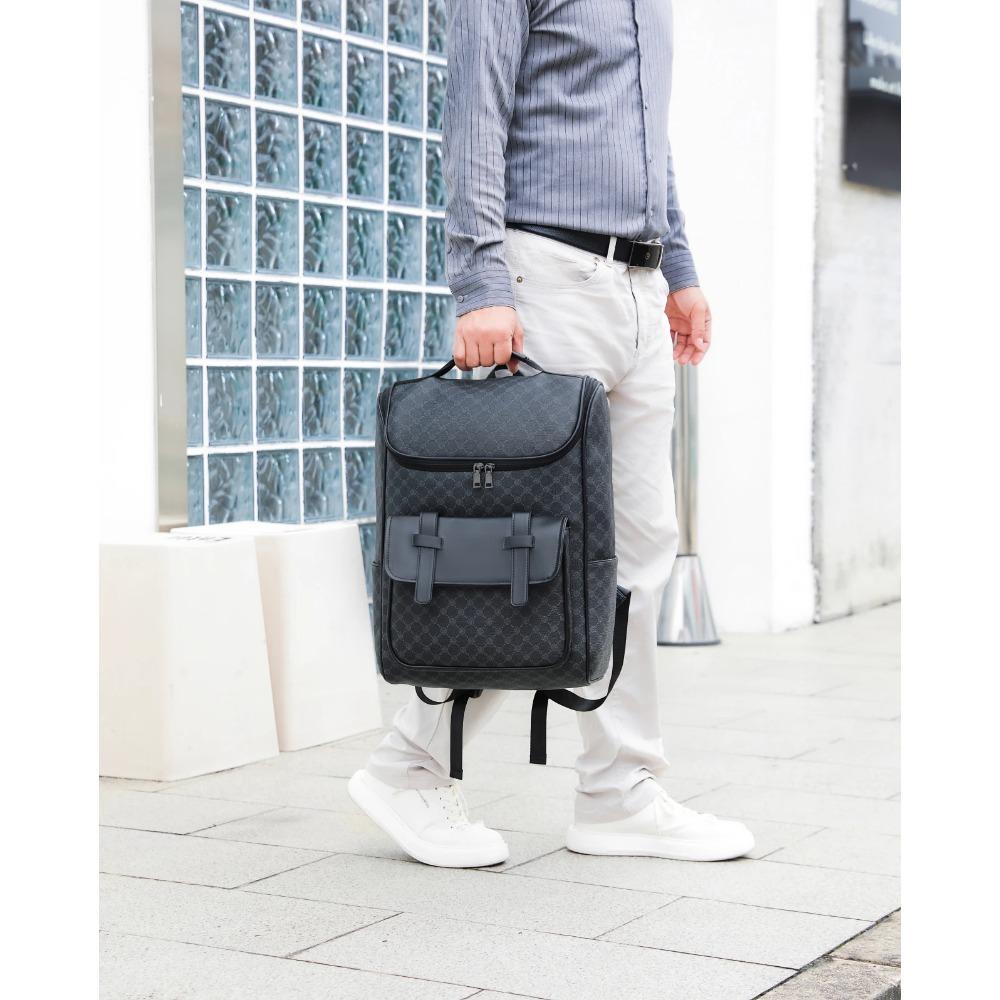 High - End Men's Backpack - Large Capacity Laptop Backpack, Double - Shoulder Bag for Commuting and Travel, Casual Men's Bag