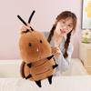Creative simulation little bee plush toy cute expression cockroach doll throw pillow doll gift female