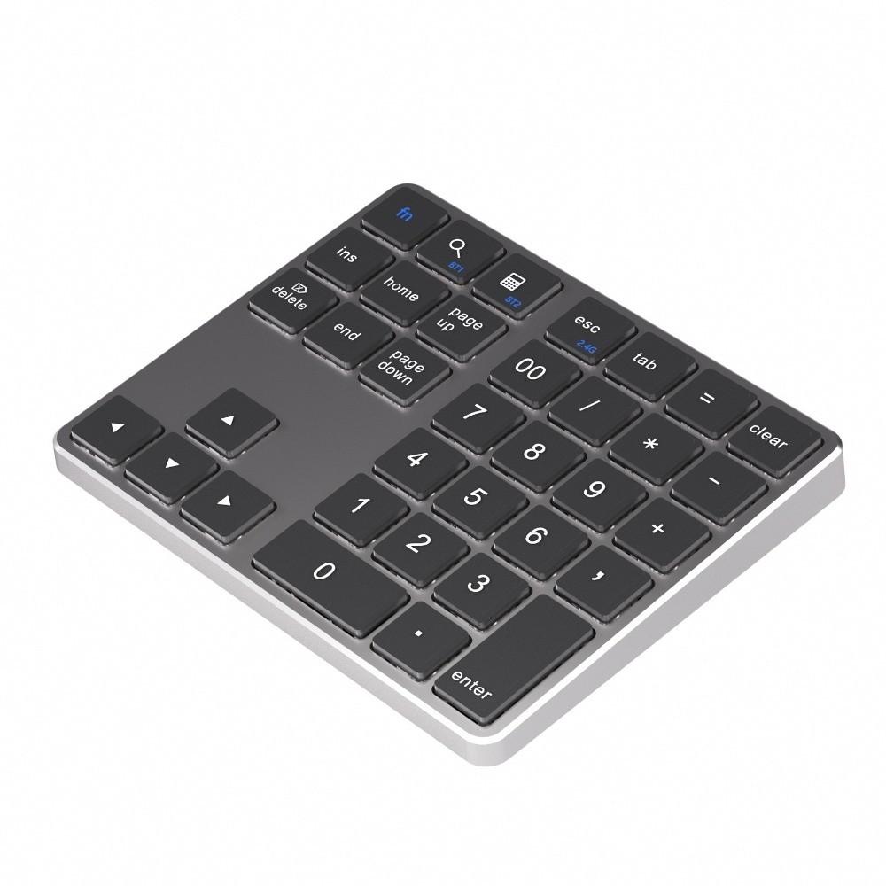 35 Keys Wireless Keyboard Rechargeable Wireless Numeric Keypad Mini Digital Keypad  Office