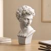 David Statue Nachbildung Griechische Büste Ornamente, Harz Skulptur für Kunststudio Dekor Und Übungswerkzeug Zeichenübung, Klassische Apollo Klavier Mädchen