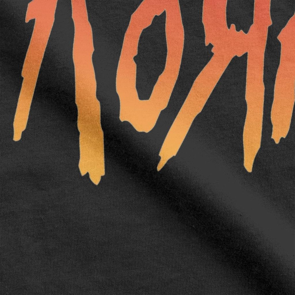 Funny Music Rock Korn Band T-Shirt Men Round Collar 100% Cotton T Shirts Short Sleeve Tees Unique Clothes