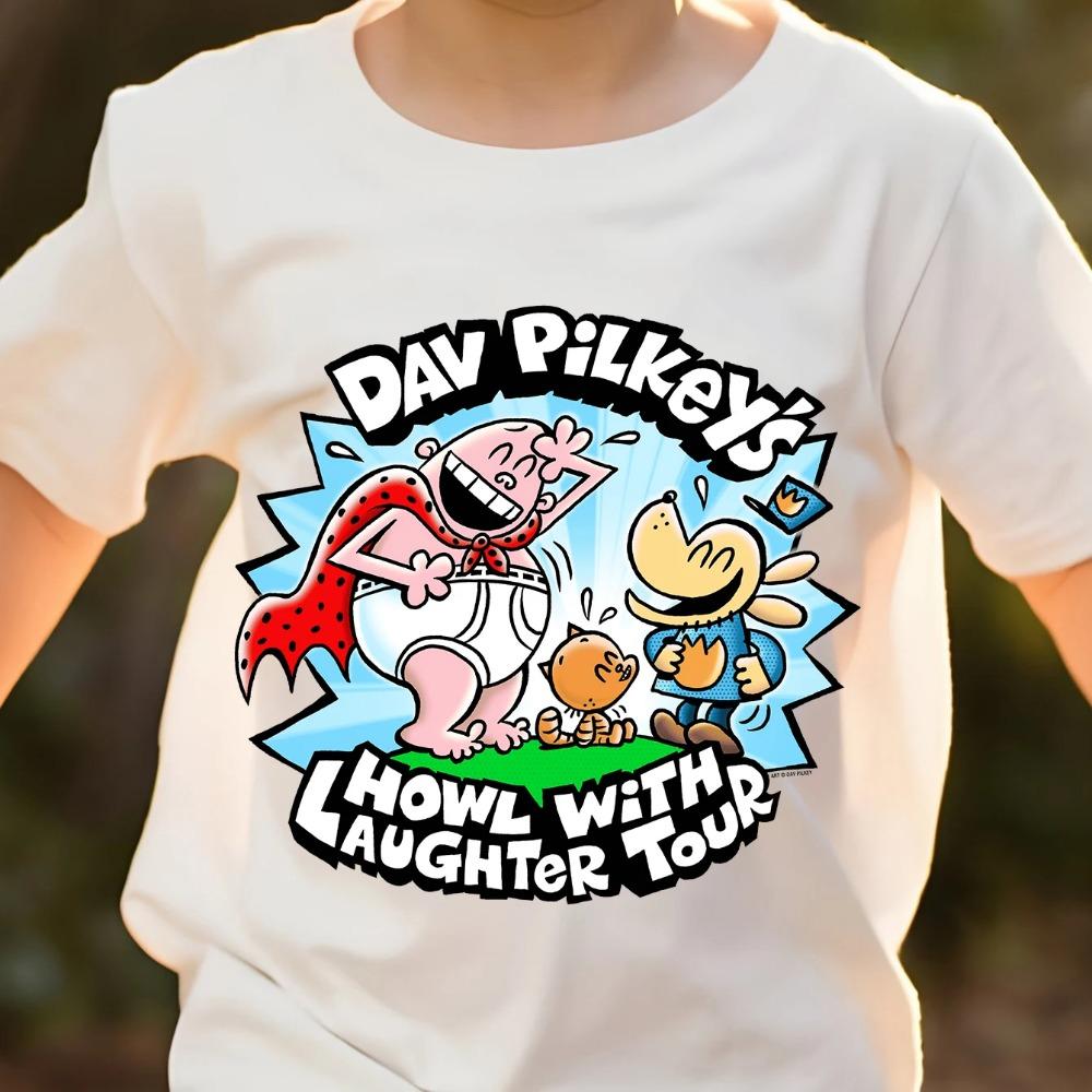 Dog Man Anime T-Shirt für Kinder Jungen Cartoon Sommer Kurzarm T-Shirt Dogman Oberteile Y2k Kleinkind Mädchen T-Shirts Camiseta Kinderkleidung