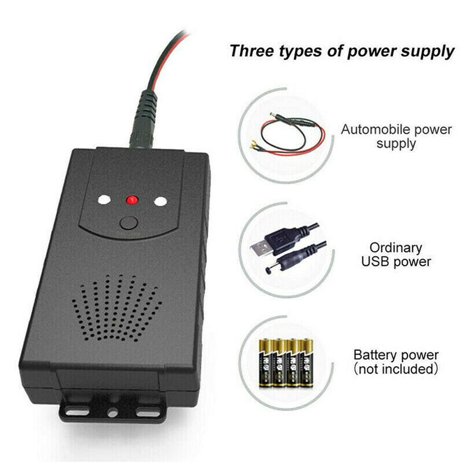 12V Car Ultrasonic Mouse Repeller Auto Under Hood Mice Rat Rodent Pest Repellent