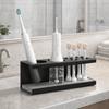 Large Capacity Toothbrush Toothpaste Holder Space Aluminum Makeup Brush Rack  For Bathroom
