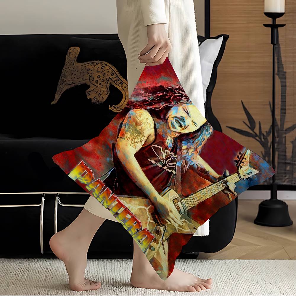 P-Pantera Rock Band Cushion Cover Polyester Sofa Cushions Decorative Throw Pillows Home Decoration Pillowcover