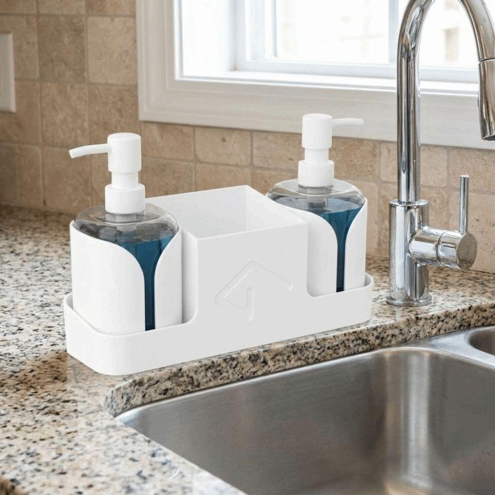 Refillable Soap Dispenser Set Pump Bottle Hand Soap Dispenser Dish Soap Dispenser  Hotel