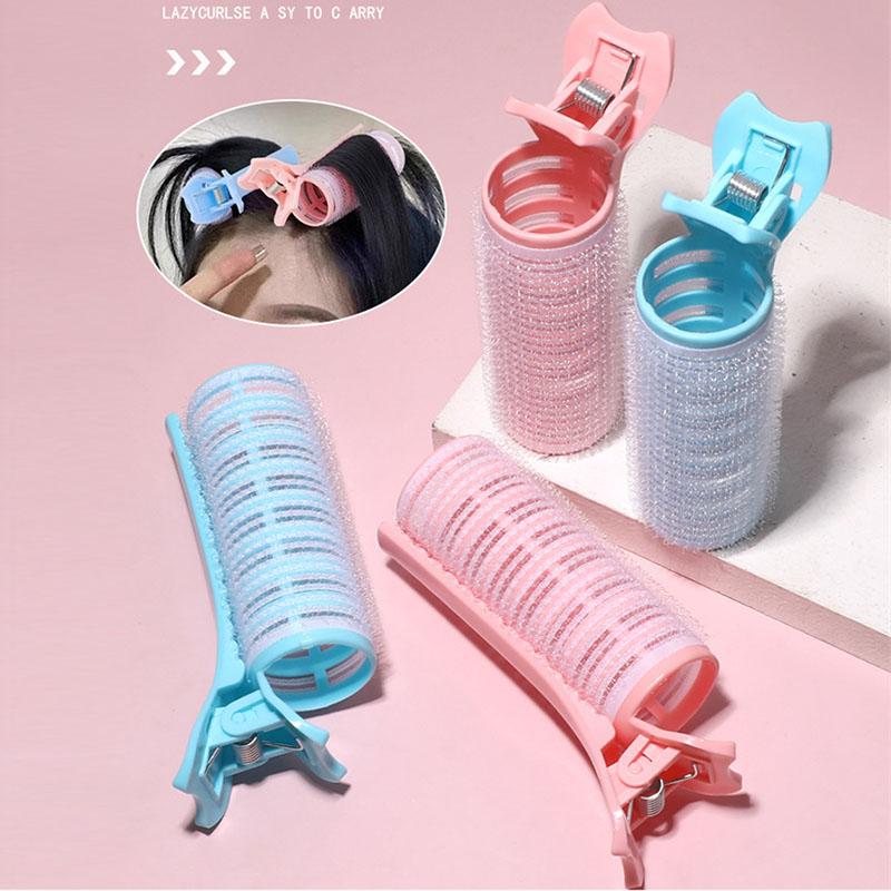 BEPAN Bangs Curling Irons Lazy Hair Rollers Fluffy Styling Clips Fluffy Hairpin Curling Bangs Clips Traceless Hair Top Root Rollers