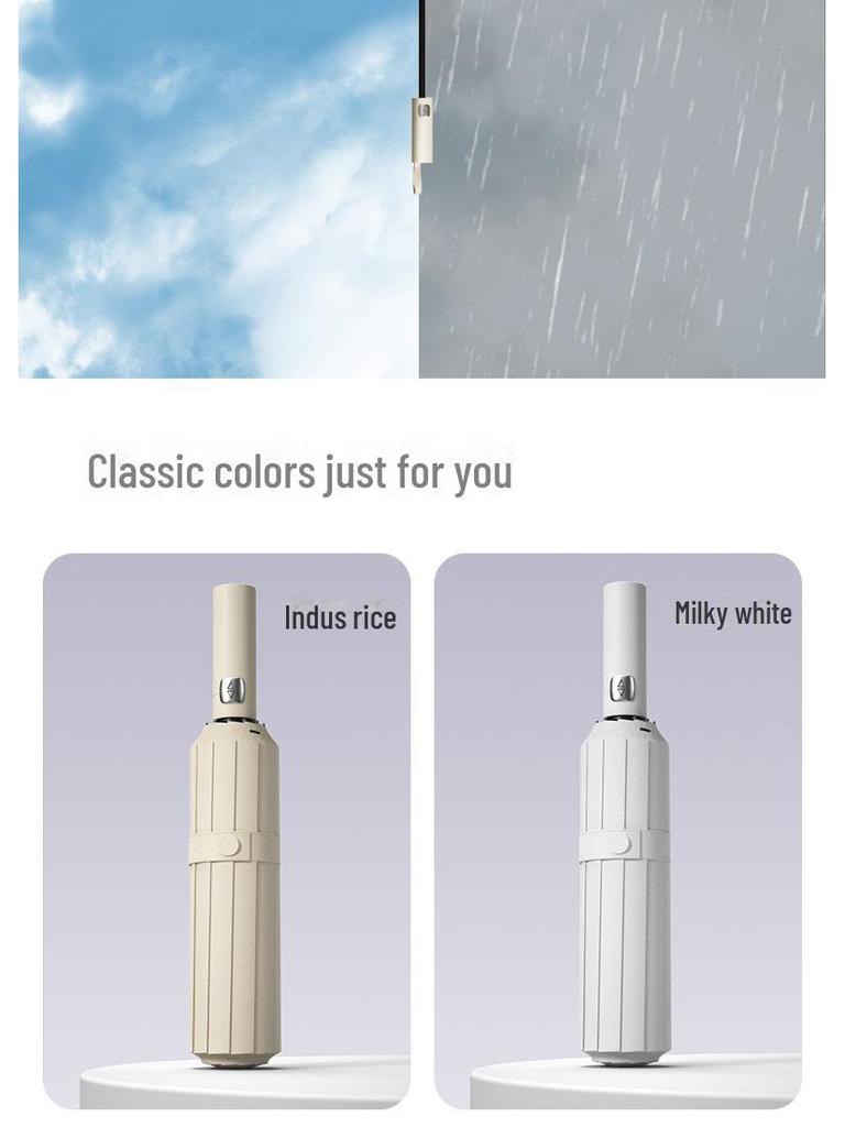 Automatic 72-Bone Folding Umbrella: Large Sun Protection for Women & Men, Versatile for Rainy and Sunny Days