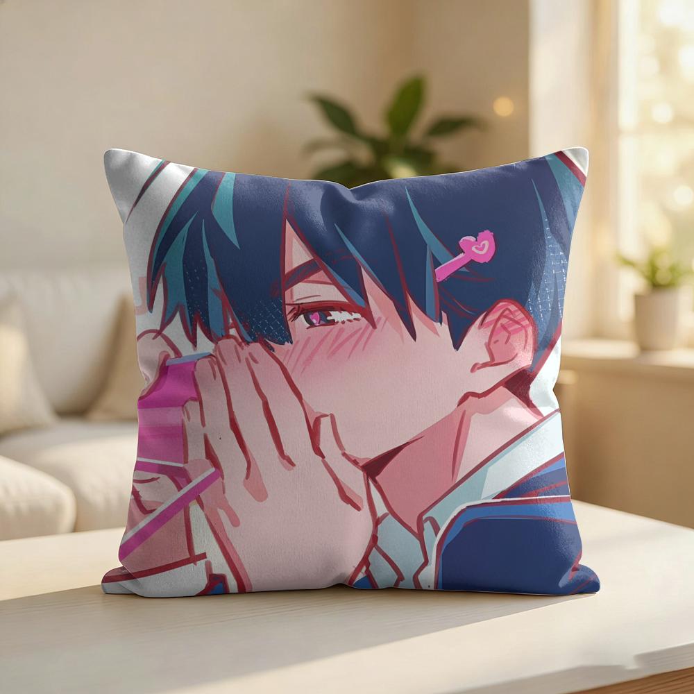 AAlien Stage Game Fashion Cushion Cover Silky Short Plush Invisible Zipper Dustproof Sofa Pillow Case For Home Decor