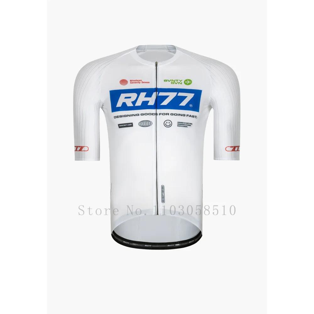 Pro Team Sommer RH77 Radtrikot Herren Atmungsaktiv Schnelltrocknend Fahrradbekleidung Bike Mountain Maillot Ropa Ciclismo Hohe Qualität