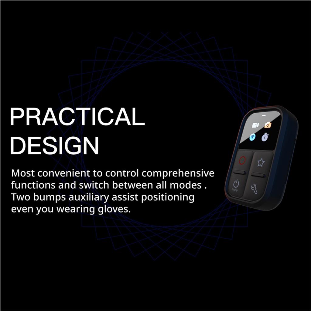 Wireless Smart Remote Control Replacement for GoPro Hero 12 11 10 9 8 Max LED Colorful Screen Built In Battery 50M