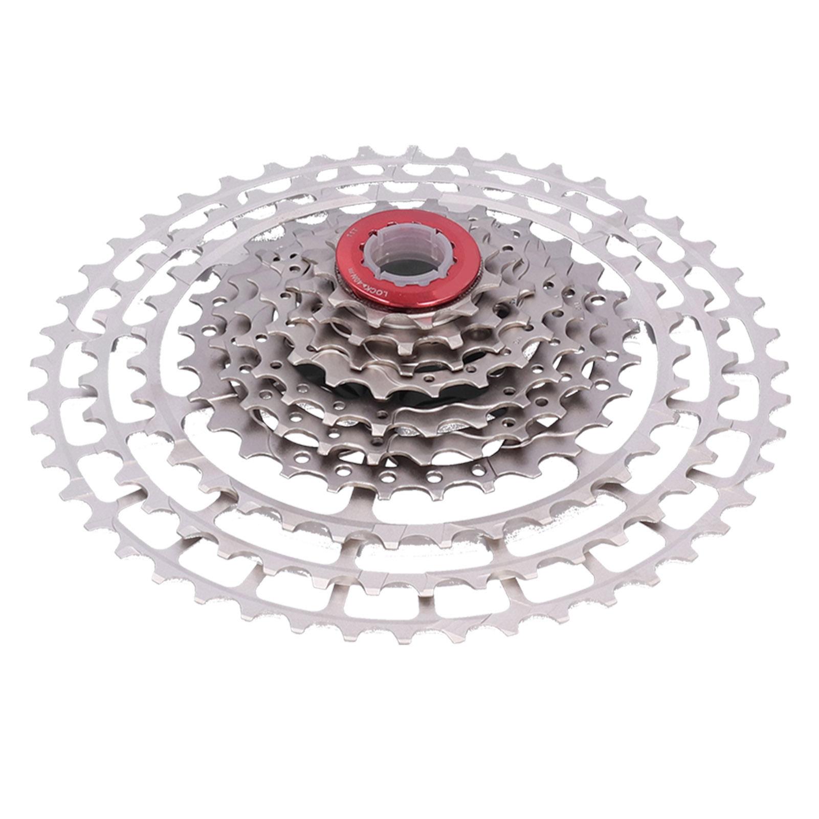 

Mountain Bike Freewheel Bicycle Split Structure Hollow 46T Cassette Flywheel Silver10 Speed 46T
