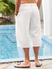 European and American Men's Cotton-Linen Multi-Pocket Beach Shorts (2024 Edition)