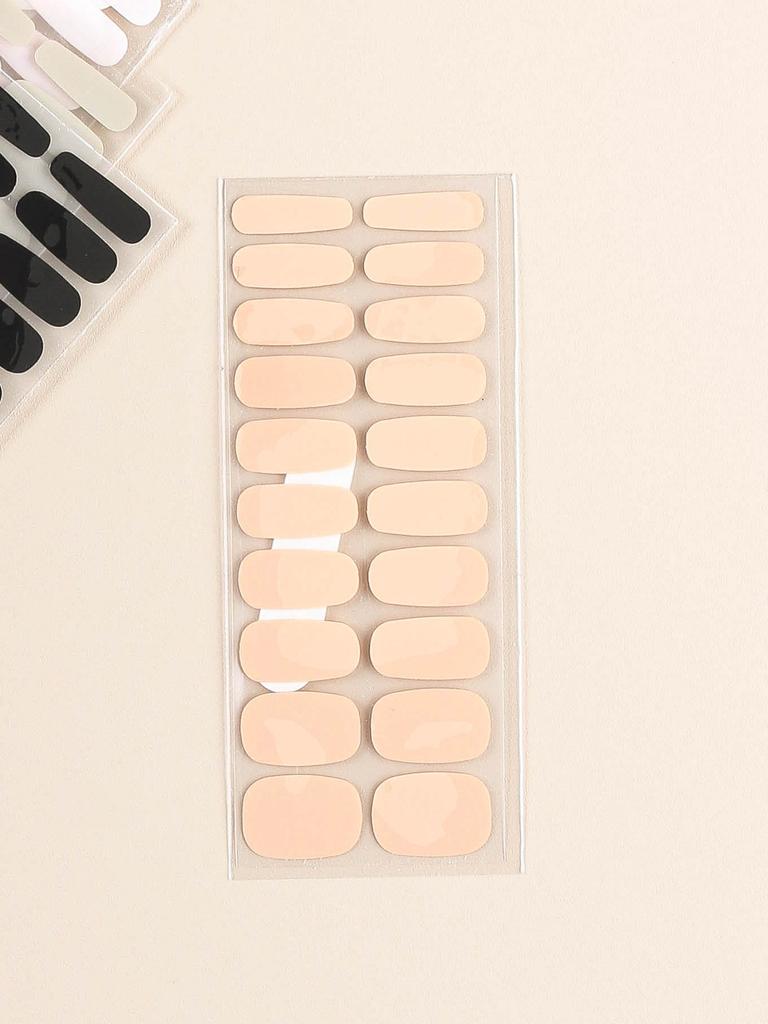 Strisce Gel Base Monocolore per Unghie (20 pezzi)