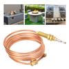 Gas Thermocouple HR0001 120cm Copper Universal Gas Stove Replacement Thermocouple for Oven Gas Cooker