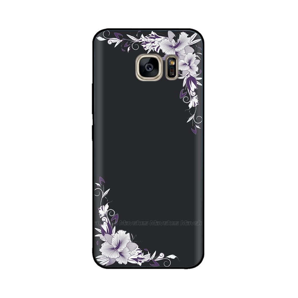 Black Silicone Case For Samsung Galaxy S6 Edge Case Soft TPU Cover For Samsung Galaxy S6 S 6 Edge Case Cover Bumper Coque Para