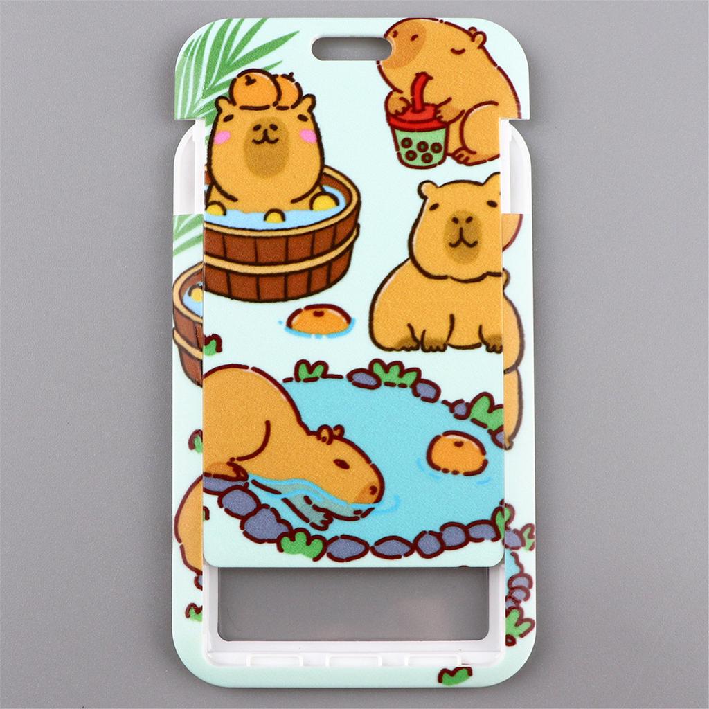 Držák na jmenovku s barevnou šňůrkou, krásný držák na karty, kapybara, krční šňůrka, dárek pro studenty zdravotnictví