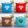 Creative Love Letters Pillow Case Sofa Living Room Bedroom Double-sided Printing Square Cushion Nap Time Pillow Case