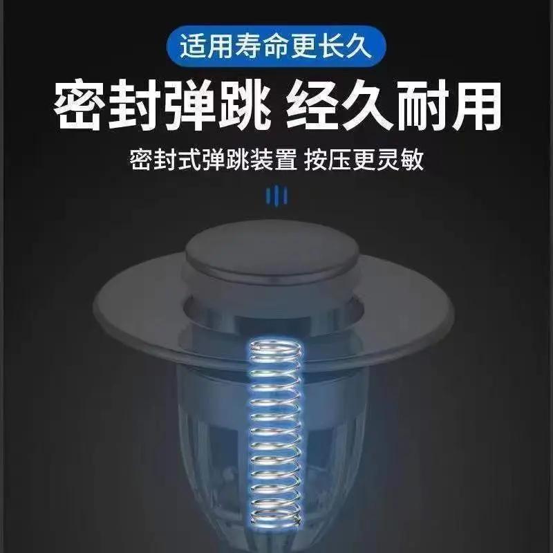 1 Läckagesäker Toalett Handfat Tillbehör Trycktyp Deodoriserande Plugg Handfat Läckagesäker Plugg Fjäderkärna Avvattna