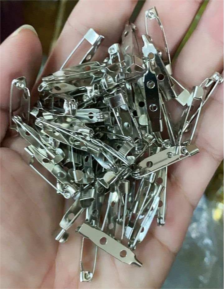 Brooch Base Back Bar Badge Holder Safe Lock Brooch Pins for DIY Brooch Jewelry Making Accessories