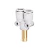 SMC Push-in Y Pneumatic Air Tube Fitting (White) KB2U04-99A, KB2X04-06A/08-10.