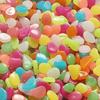 600Pcs Mini Glow In The Dark Pebble Resin 1cm Fish Tank Luminous Stone Colorful DIY Aquarium Decoration Stone Terrace