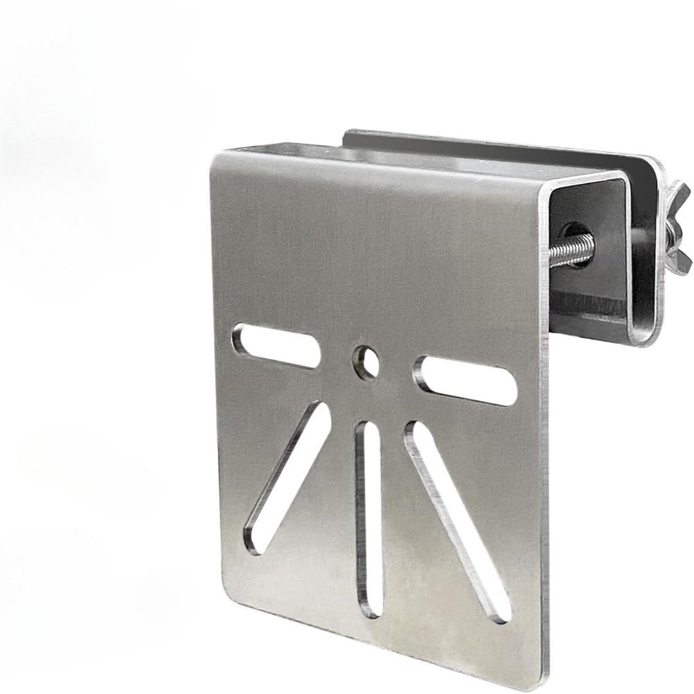 Rustproof Screws Camera Holder Bracket Stainless Steel Gutter Mount Bracket  Commercial Buildings
