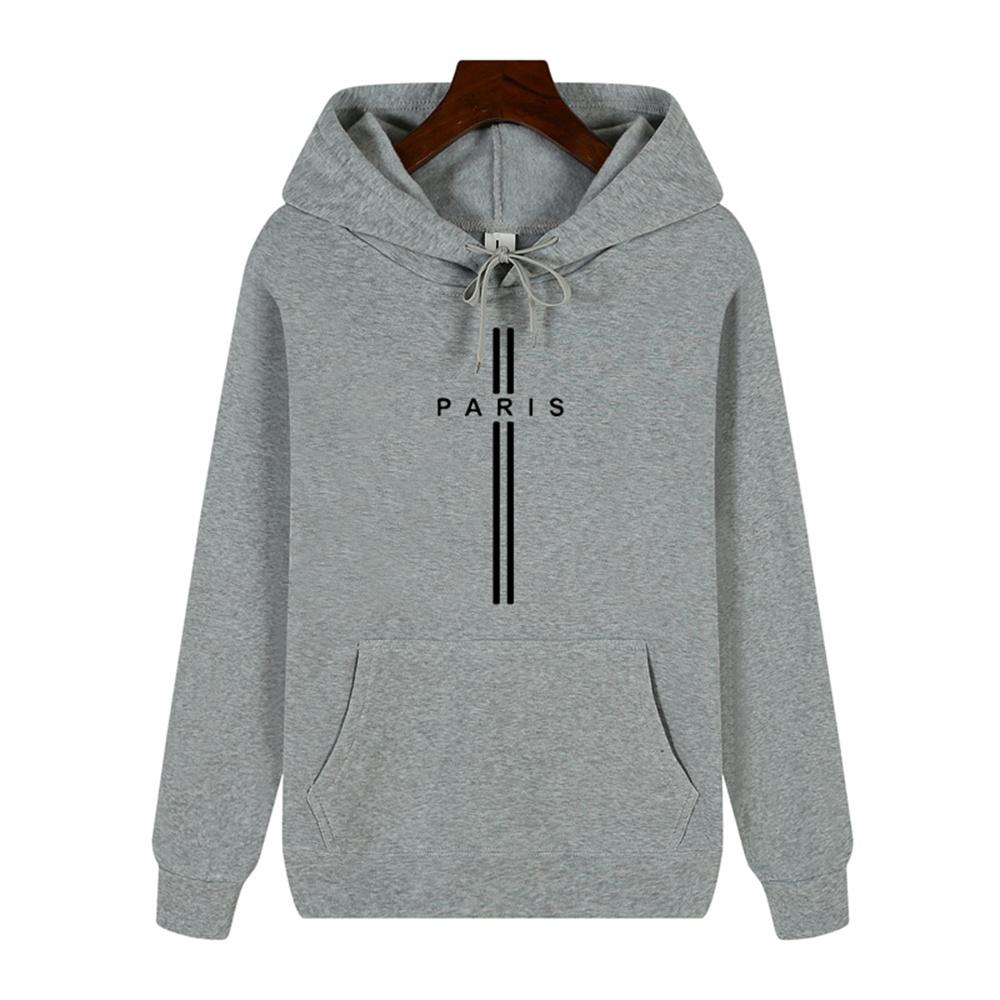 Simple Personality Printed Autumn and Winter Comfort Plus Cashmere Men's High Quality Casual Fashion Warm Street Hoodie