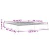 Ottoman Bed without Mattress Blue 160x200 cm Fabric