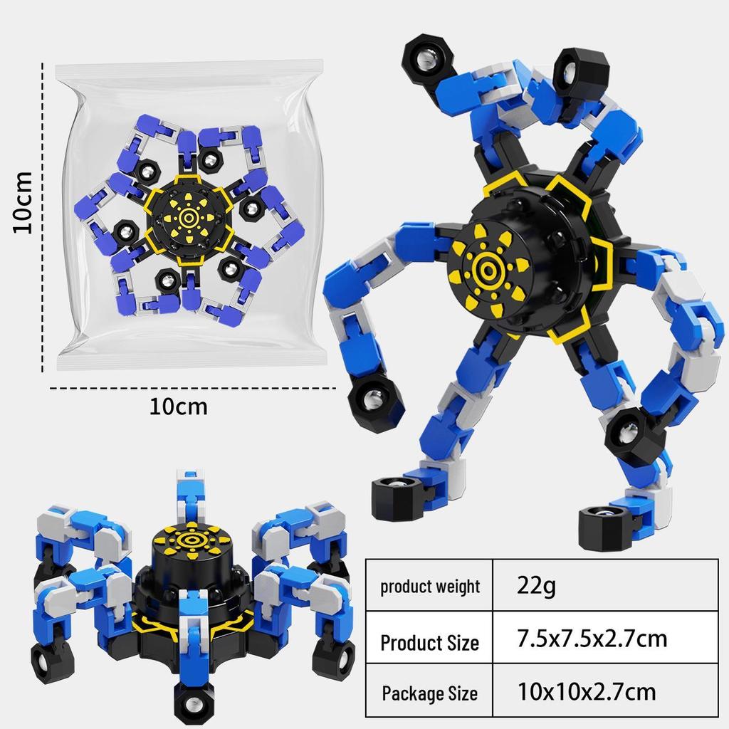 Deformable Luminous Gyro Toy: Educational Mechanical Fidget for Kids