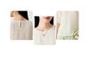 100% Mulberry Silk Round Neck Fine Flowing Silk Breathable Bubble Sleeve Top T-Shirt for Women