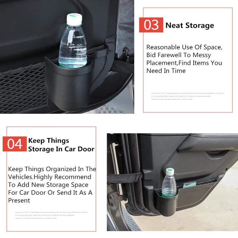 Front Rear Side Door Storage Box Phone Holder Tray Organizer for Jeep Wrangler JL JLU Sports Gladiator JT 2018- Accessories