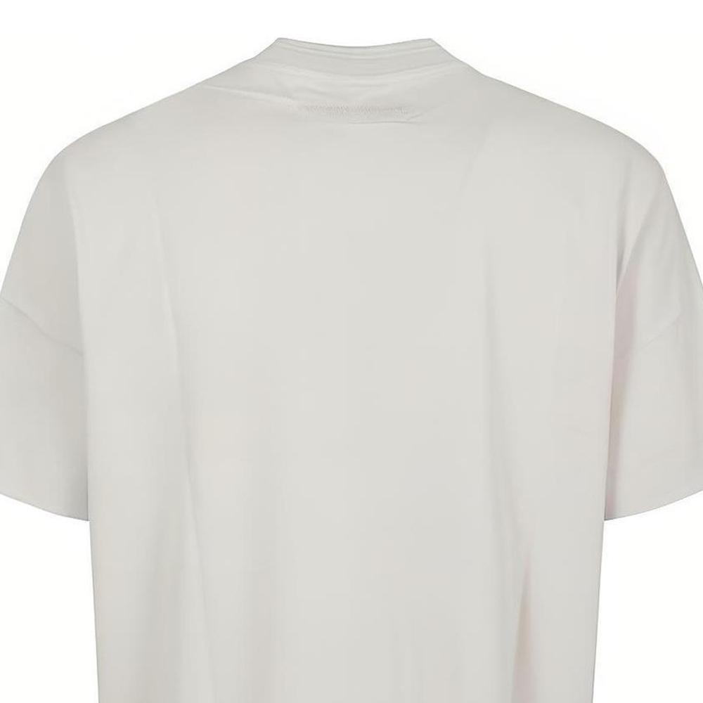 Emporio Armani Solid Color Brand Logo Embroidered Round Neck Short Sleeve T-Shirt Men tops Gray 3D1T89-1JWZZ-0646