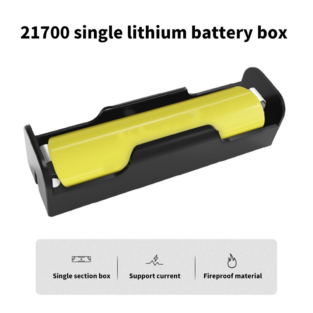18650/21700 Battery Case 1/2/3/4 Section Battery Holder PC+ABS Fireproof Material DIY Power Bank Accessory Box Contains Shrapnel