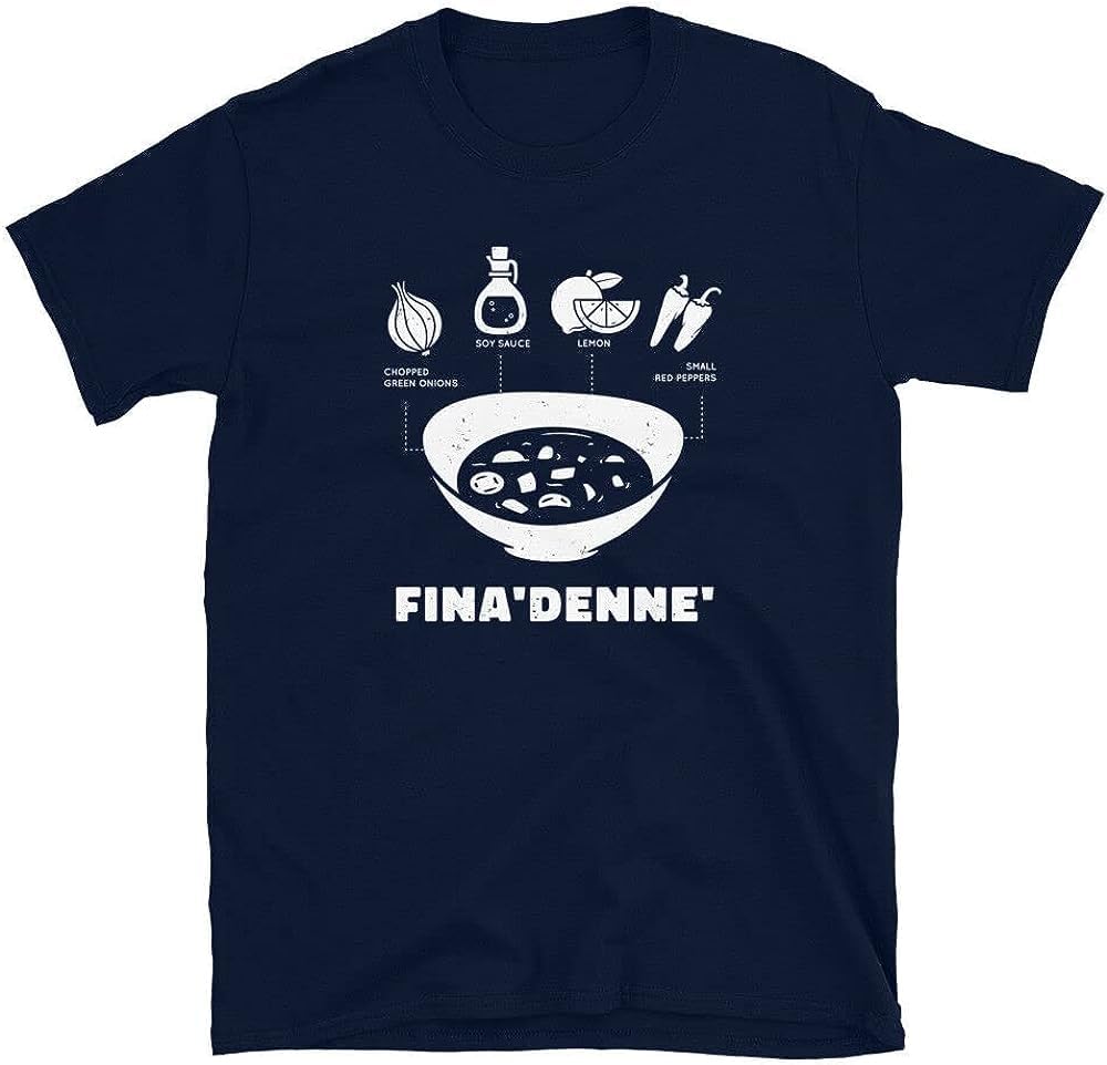 Guam Finadene Finadenne Spicy Soy Sauce Recipe Short-Sleeve Unisex T-Shirt Blue Men 3XL