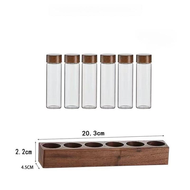 Coffee Beans Storage Bottles Desktop Glass Refill Bottle Bar Counter Storage Jars Multifunctional Home Organize Accessories