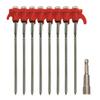 Heavy Duty Outdoor Camping Tent Pegs Ground Stakes with T Handle and Hex Head Screws for Secure Tent Anchoring and Easy Installation