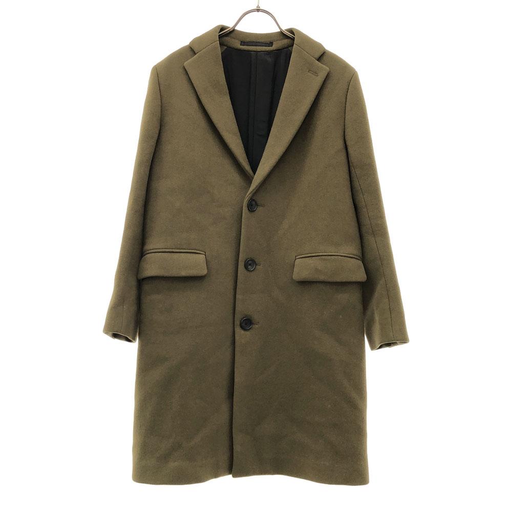 SCYE BASICS Made In Japan 100% Wool Chester Coat 38 Khaki Women Used