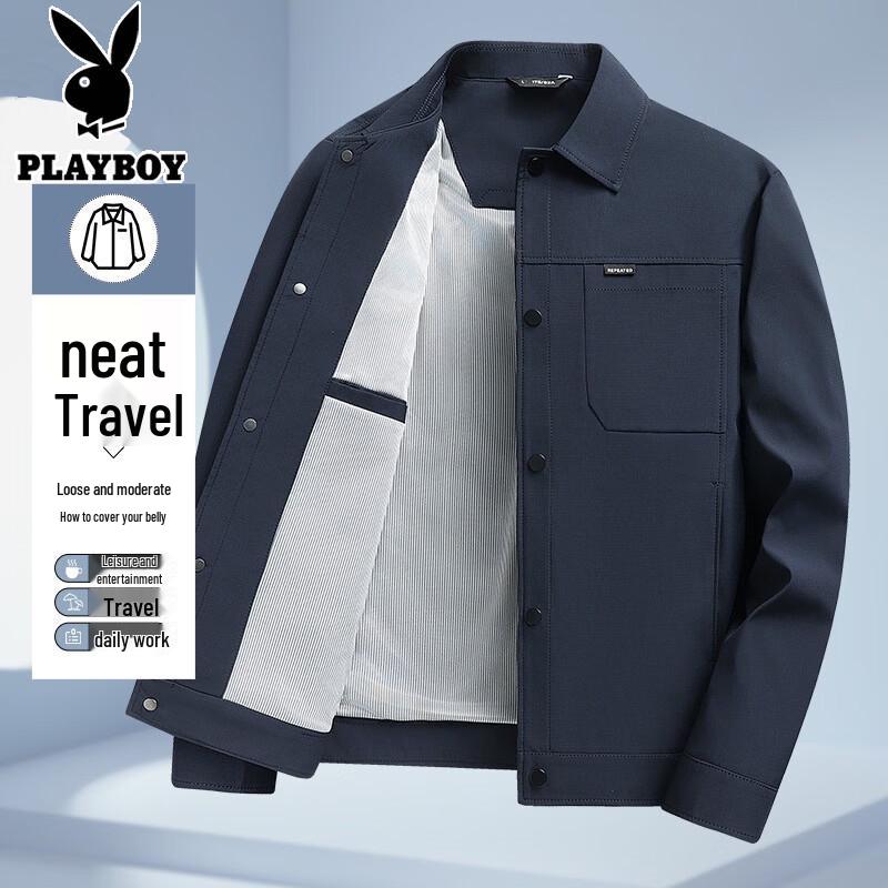 Playboy Men s Lightweight Lapel Jacket L
