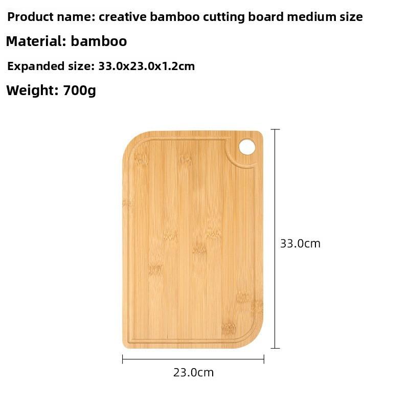 Modern Bamboo Cutting Board With Doublesided Design For Home Cooking Preparation