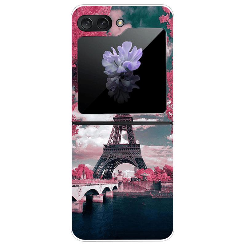 For Samsung Z Flip7 Cases Flip 7 Hard PC Transparent Phone Cover For Samsung Galaxy ZFlip 7 Cool Luxury Clear Shockproof Case