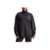 Adidas Stella McCartney High Neck Loose Casual Long Sleeve Sweatshirt Women tops Black IW9859