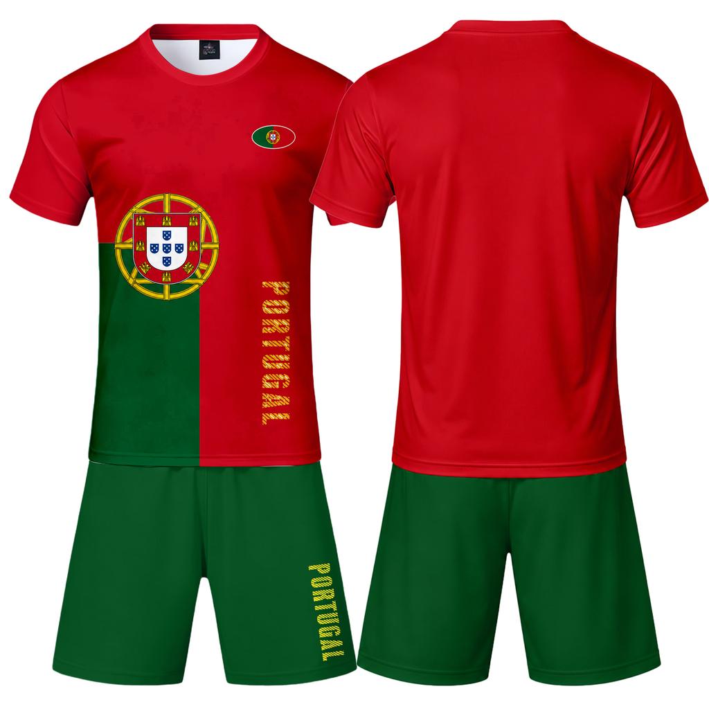Men's 2 Piece Short Sleeve T-Shirt and Shorts Set, Color Casual Wear, Loose Fit