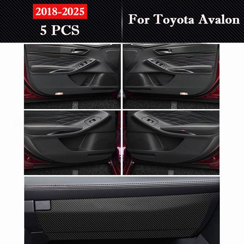 For Toyota Avalon 2018-2025 Car Door Anti-kick Pad Interior Protection Sticker Modification Decorative Sticker Auto Accessories