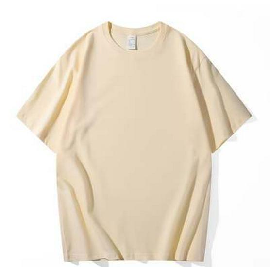 Camiseta unisex de algodón de verano con cuello redondo y corte holgado en blanco y negro, transpirable y de manga corta.